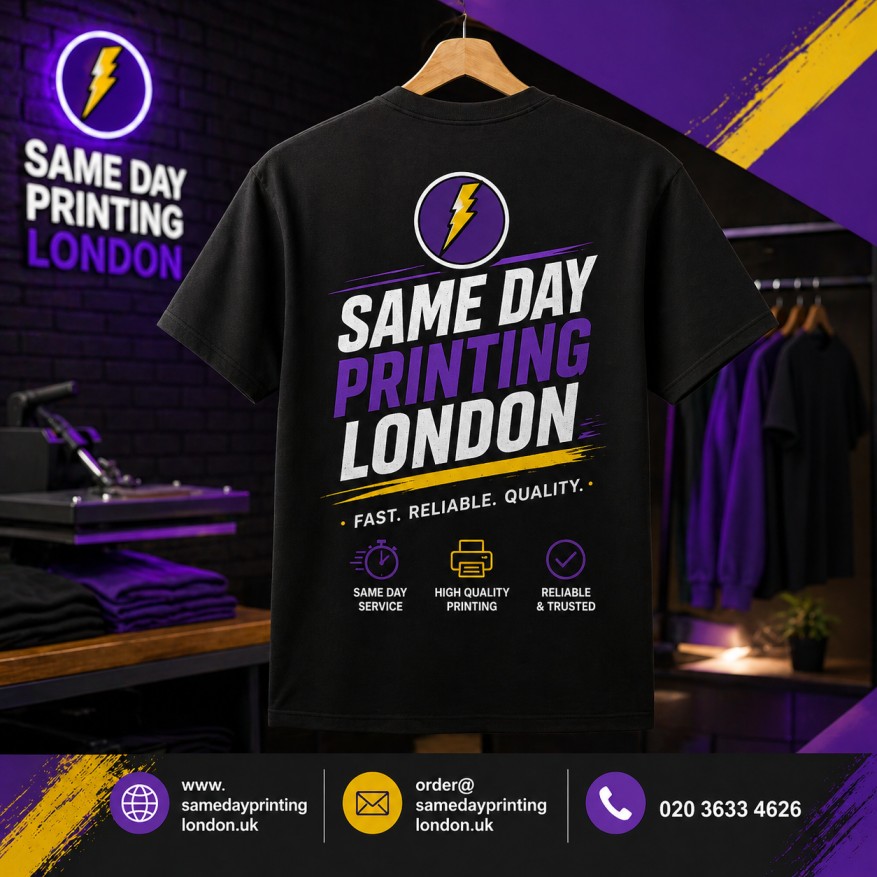 same day T shirt printing London