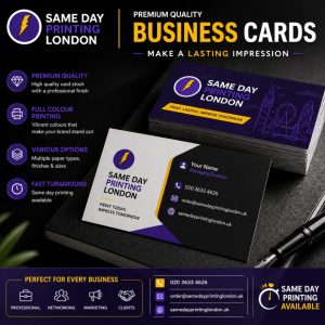 same day business cards printing London
