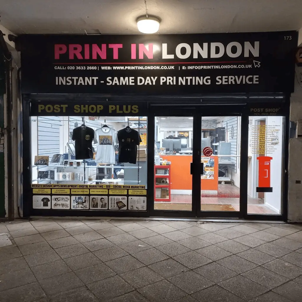 Print In London Store Front