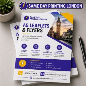 same day A5 leaflets & flyers printing London