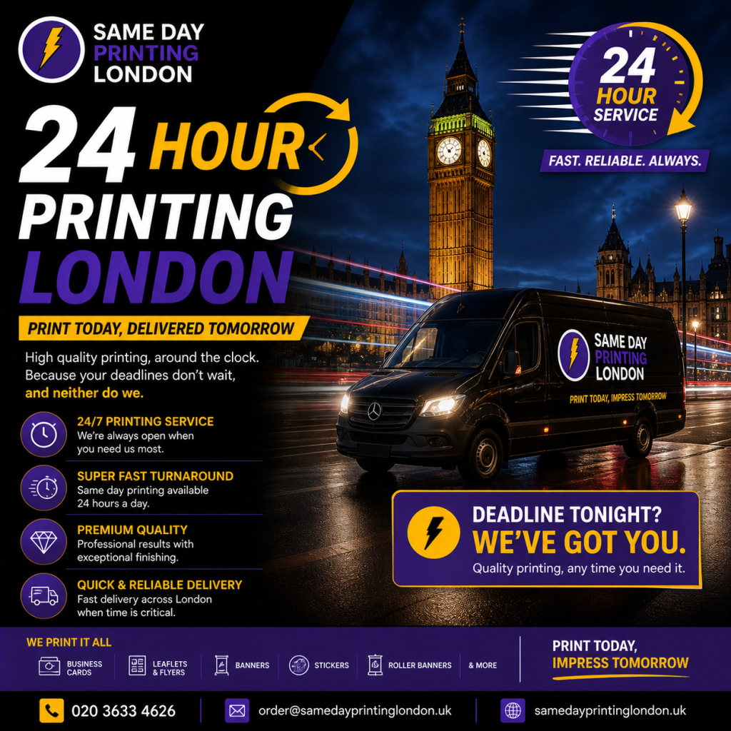 24 Hour Printing London