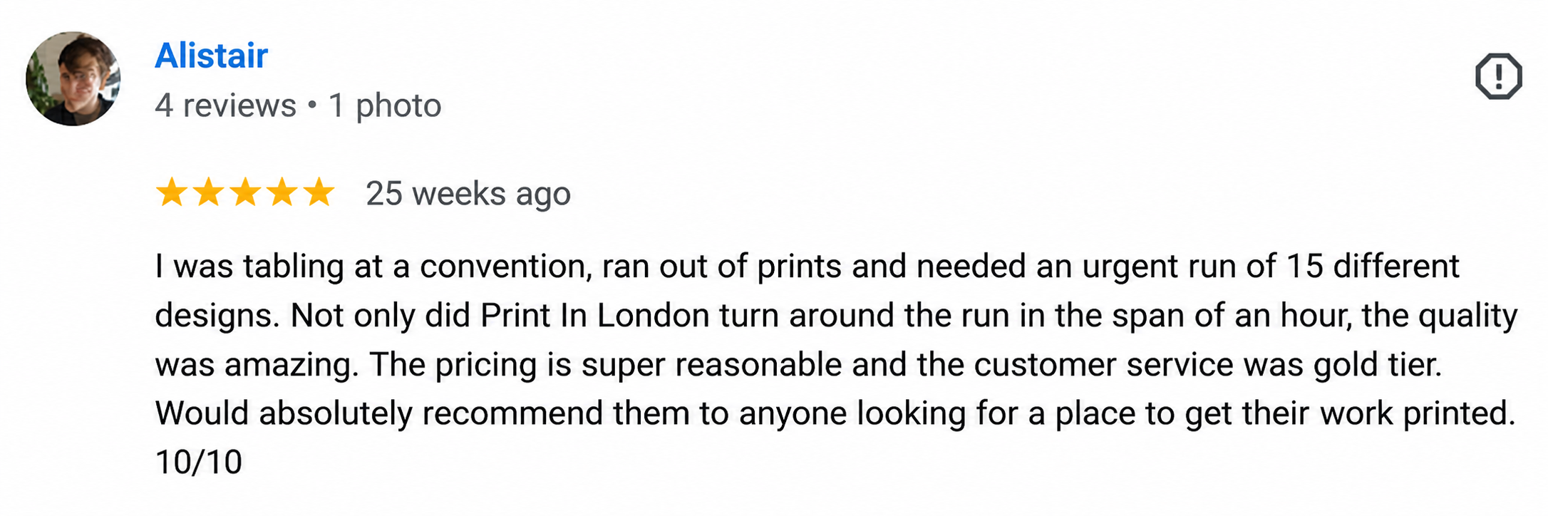 Case study Same Day Printing London