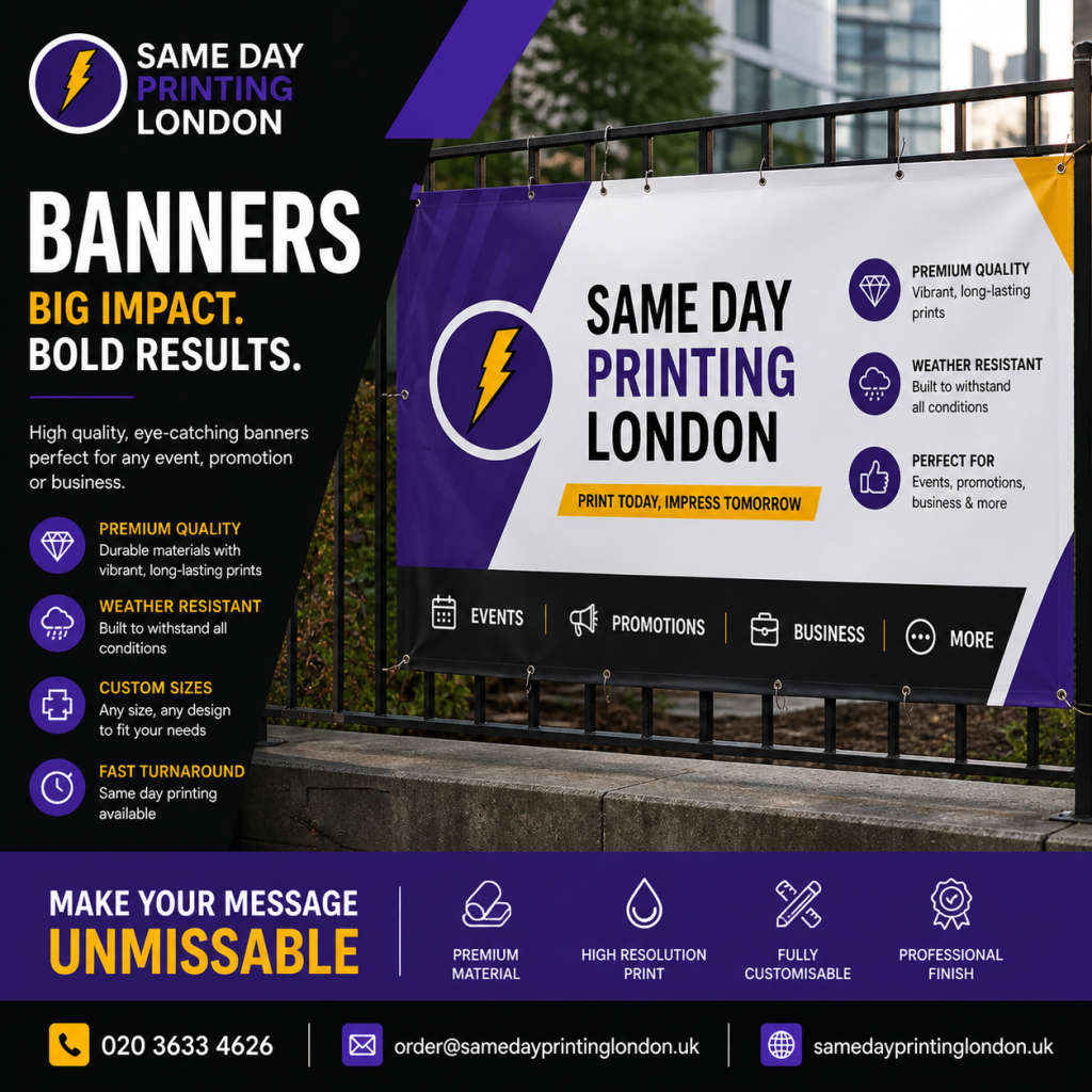 Same Day Banner Printing London