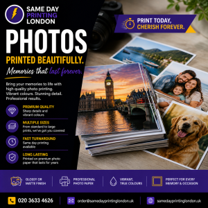 Same Day Photo Printing London