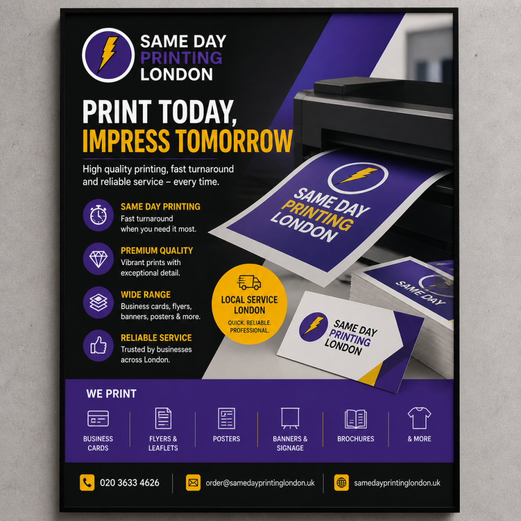 Same Day Poster Printing London