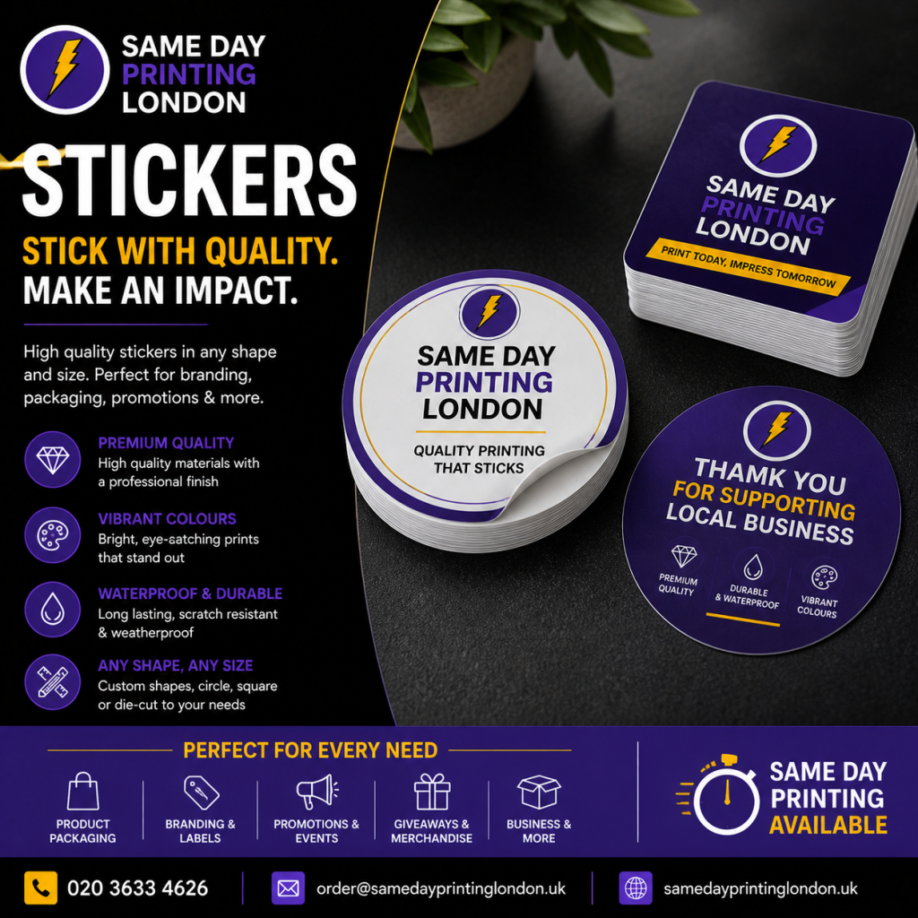 Same Day Sticker Printing London